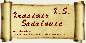 Krasimir Šodolović vizit kartica